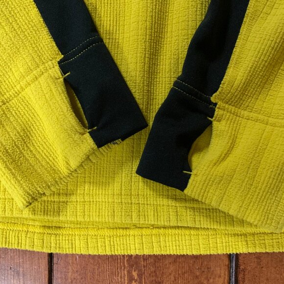 The North Face Medium Yellow & Black Men's 1/4 Zip Pullover Sweatshirt EUC - Picture 10 of 14